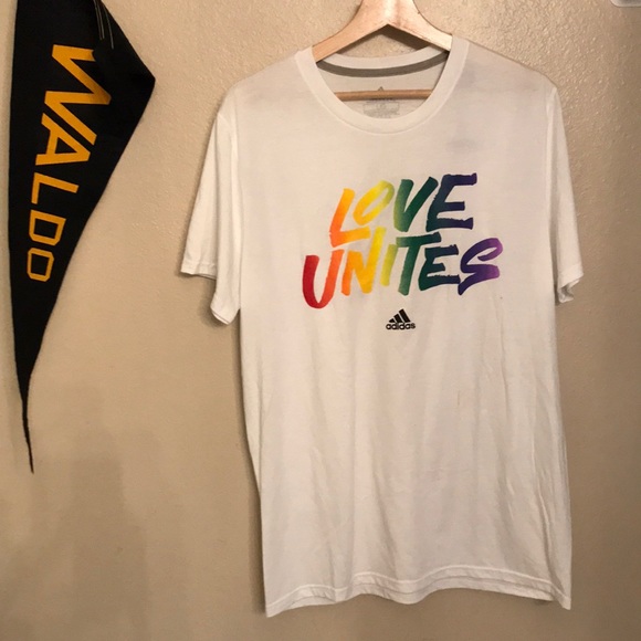 adidas Other - NWT Adidas Love Unites The Go To Performance Tee L